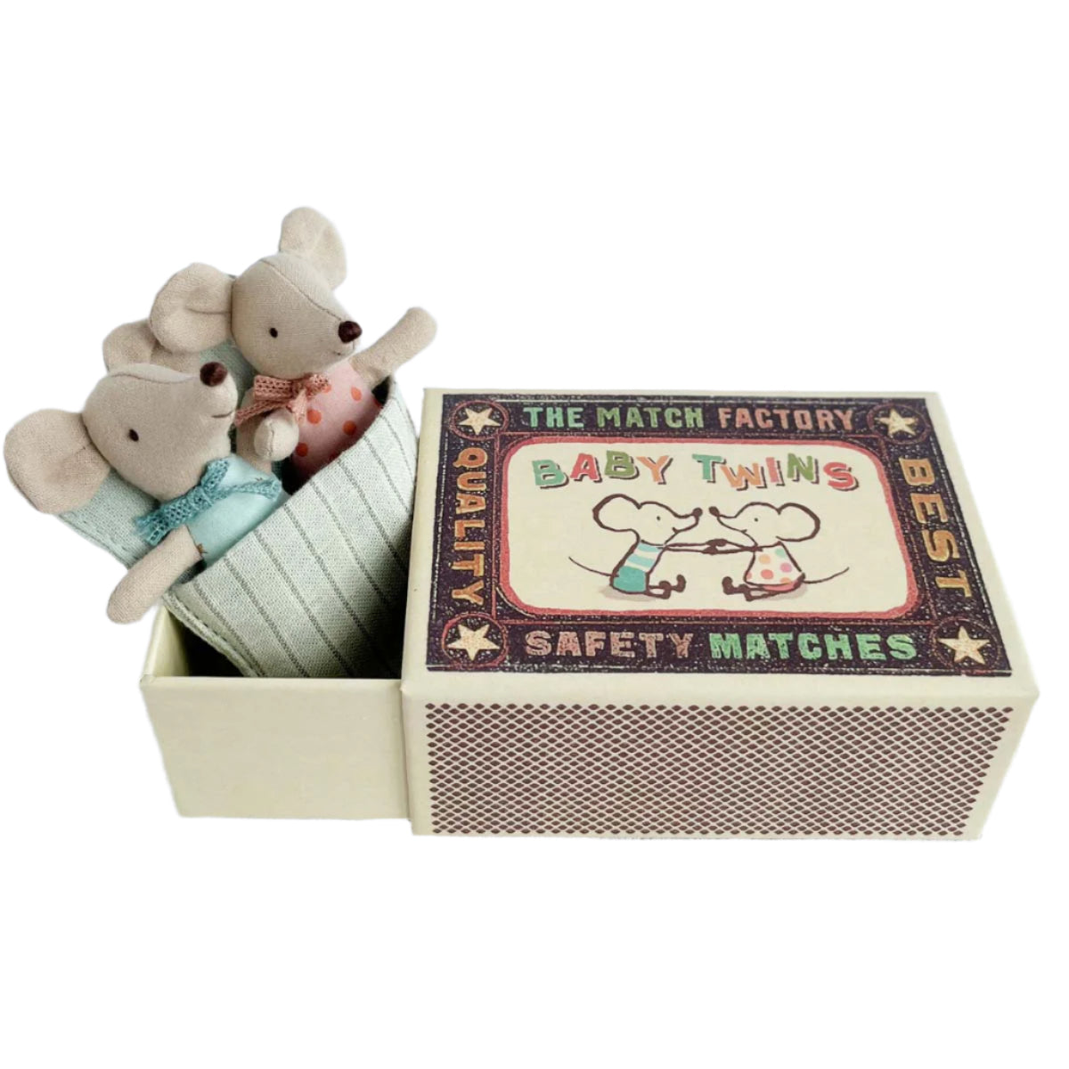 Maileg Baby Twin Mice in a Box