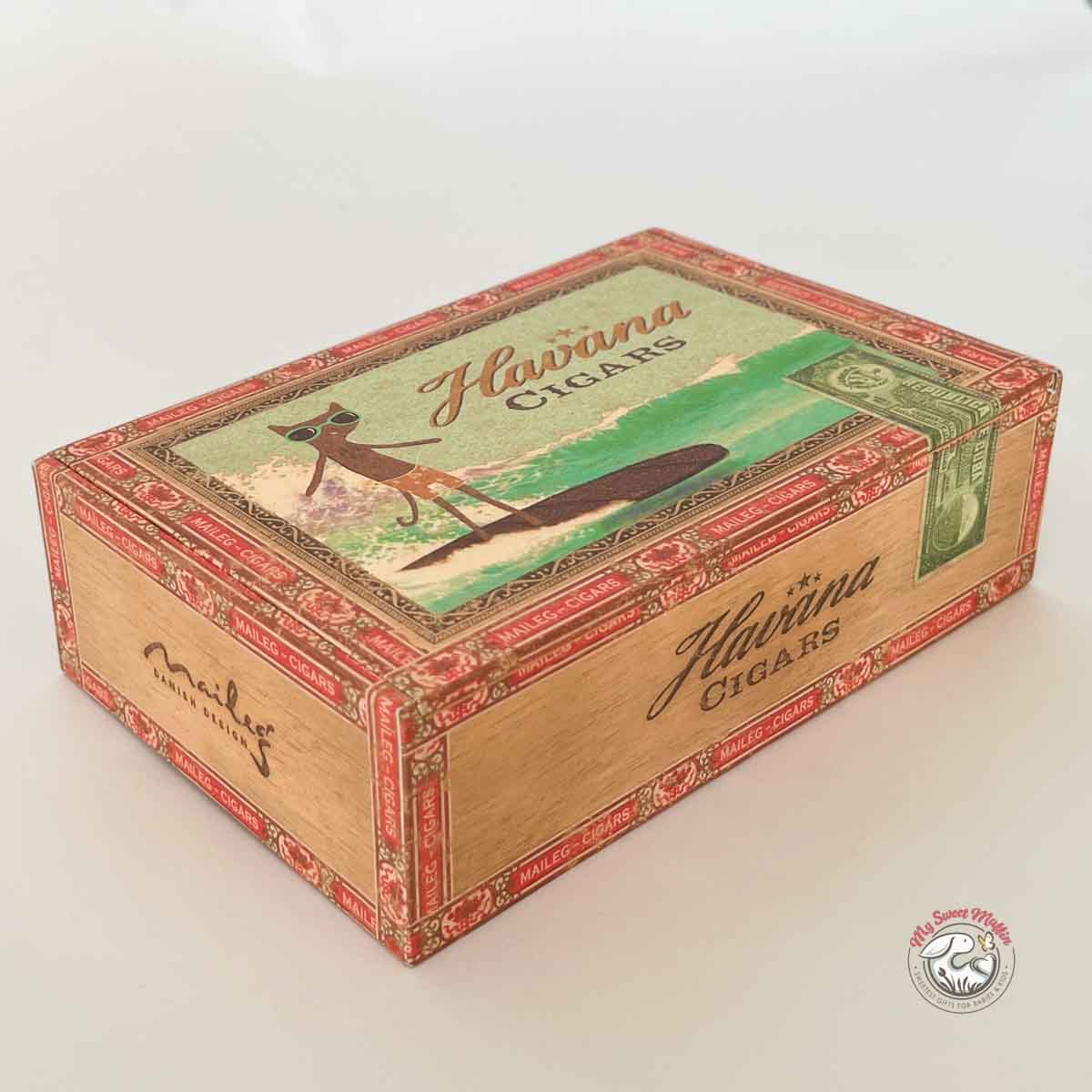 Maileg Mom and Dad Mice in Cigar Box