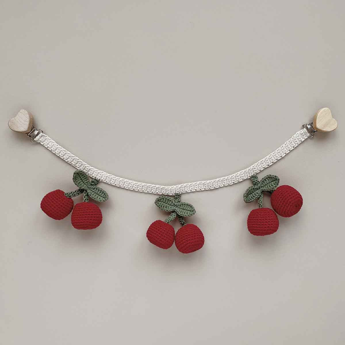 Patti Oslo Organic Cherry Pram Chain with Bell