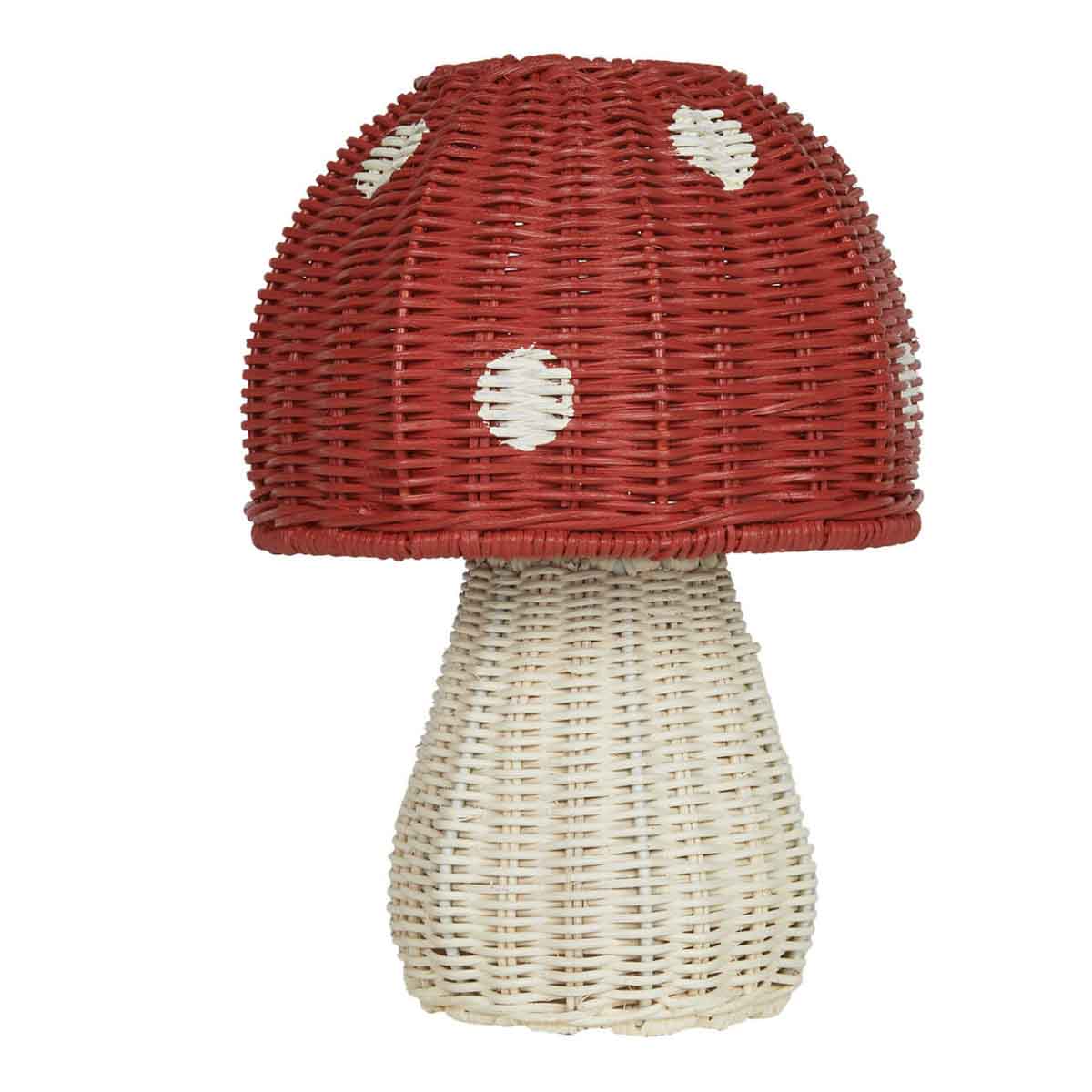 Olli Ella Toadstool Lamp, Red