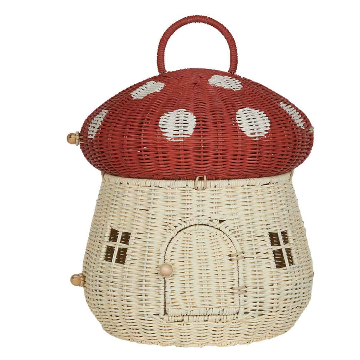 Olli Ella Mushroom Dollhouse, Red