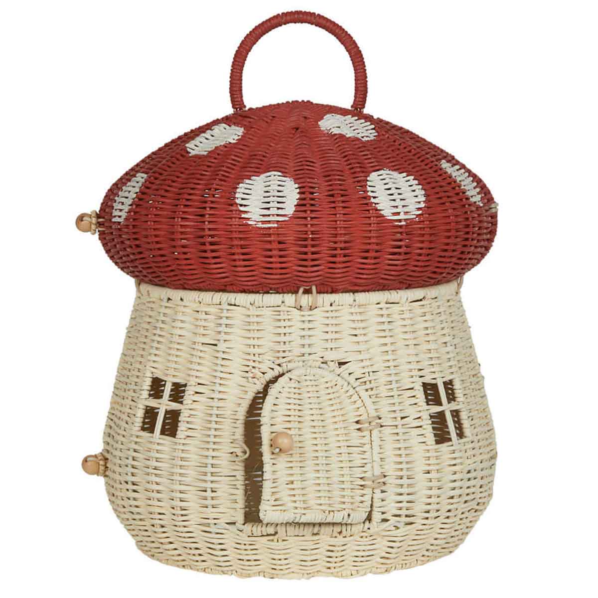 Olli Ella Mushroom Dollhouse, Red