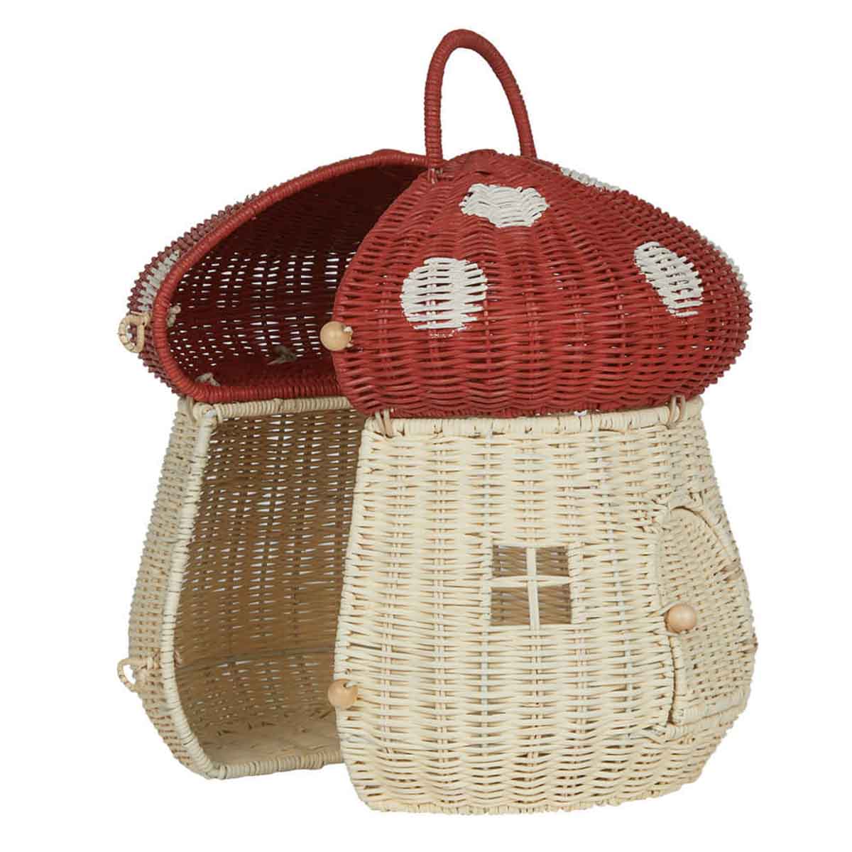 Olli Ella Mushroom Dollhouse, Red