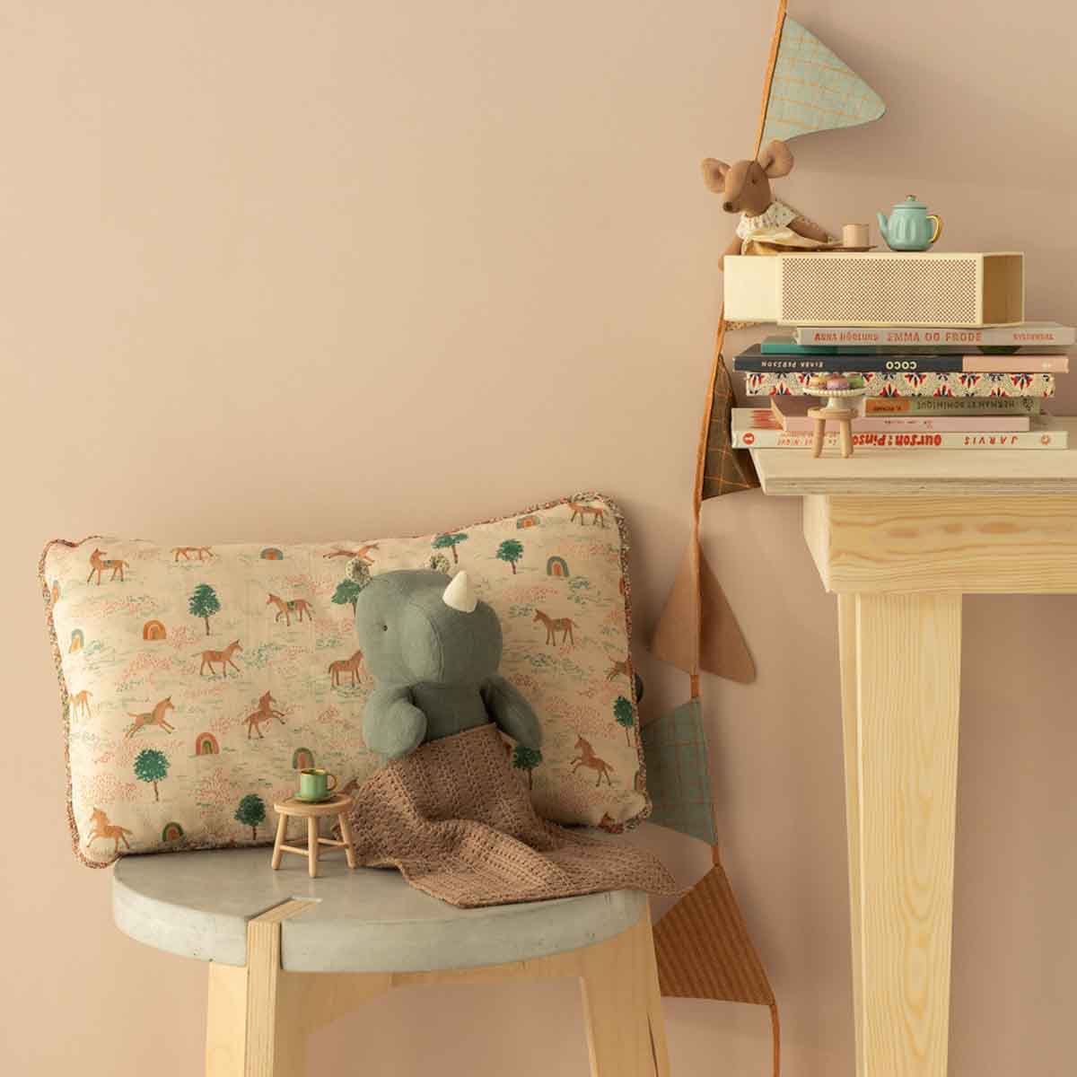 Maileg Rectangular Cushion, Unicorn