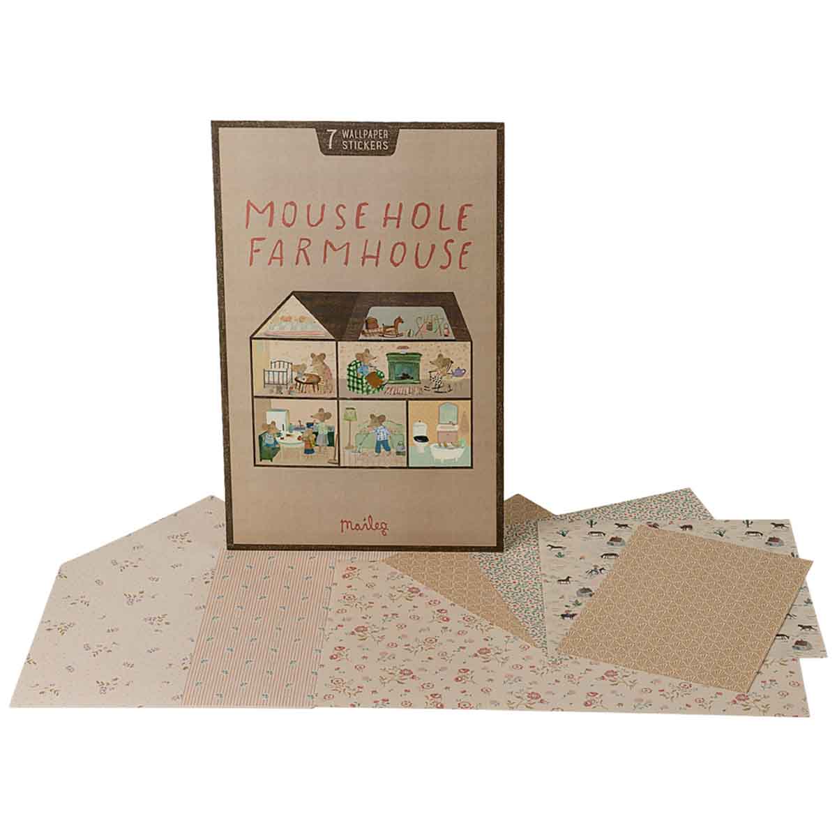 Maileg Wallpaper Set for Mouse Hole Farmhouse