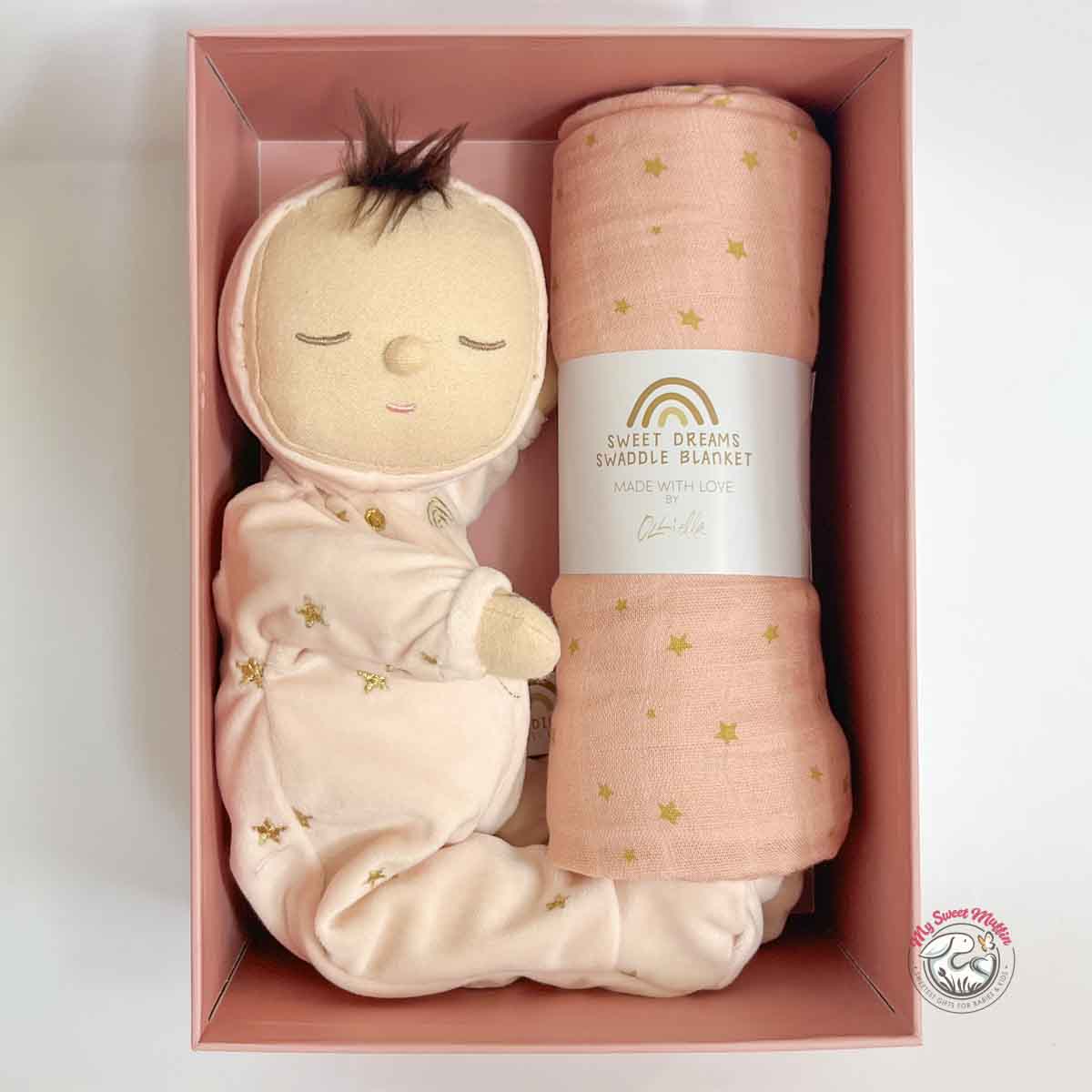 Olli Ella Lullaby Dozy Dinkum Gift Set, Luna Pink