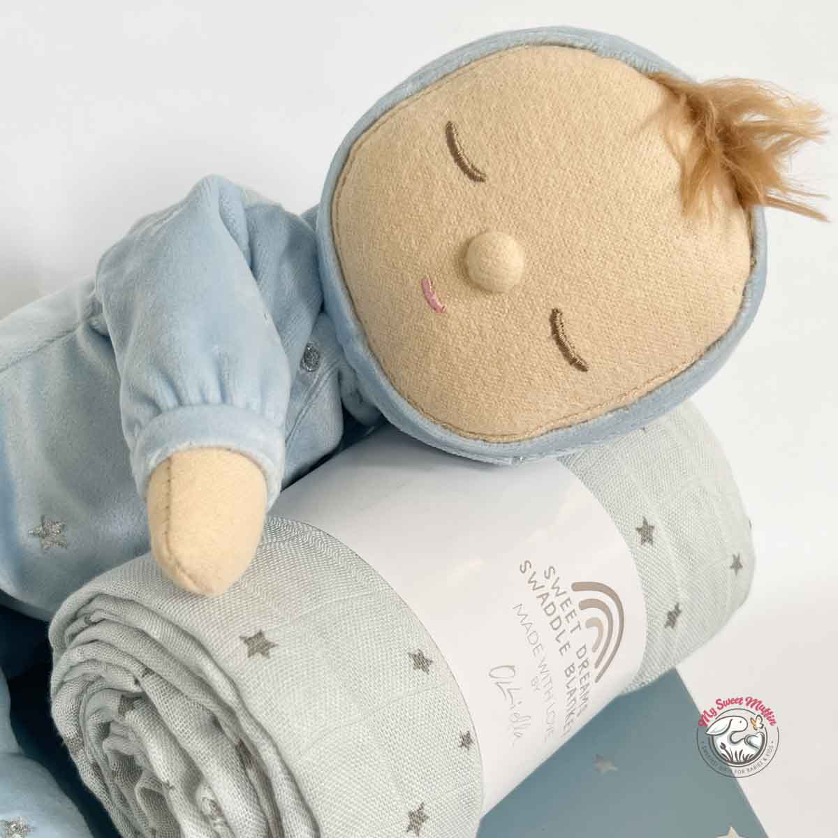 Olli Ella Lullaby Dozy Dinkum Gift Set, Leo Blue