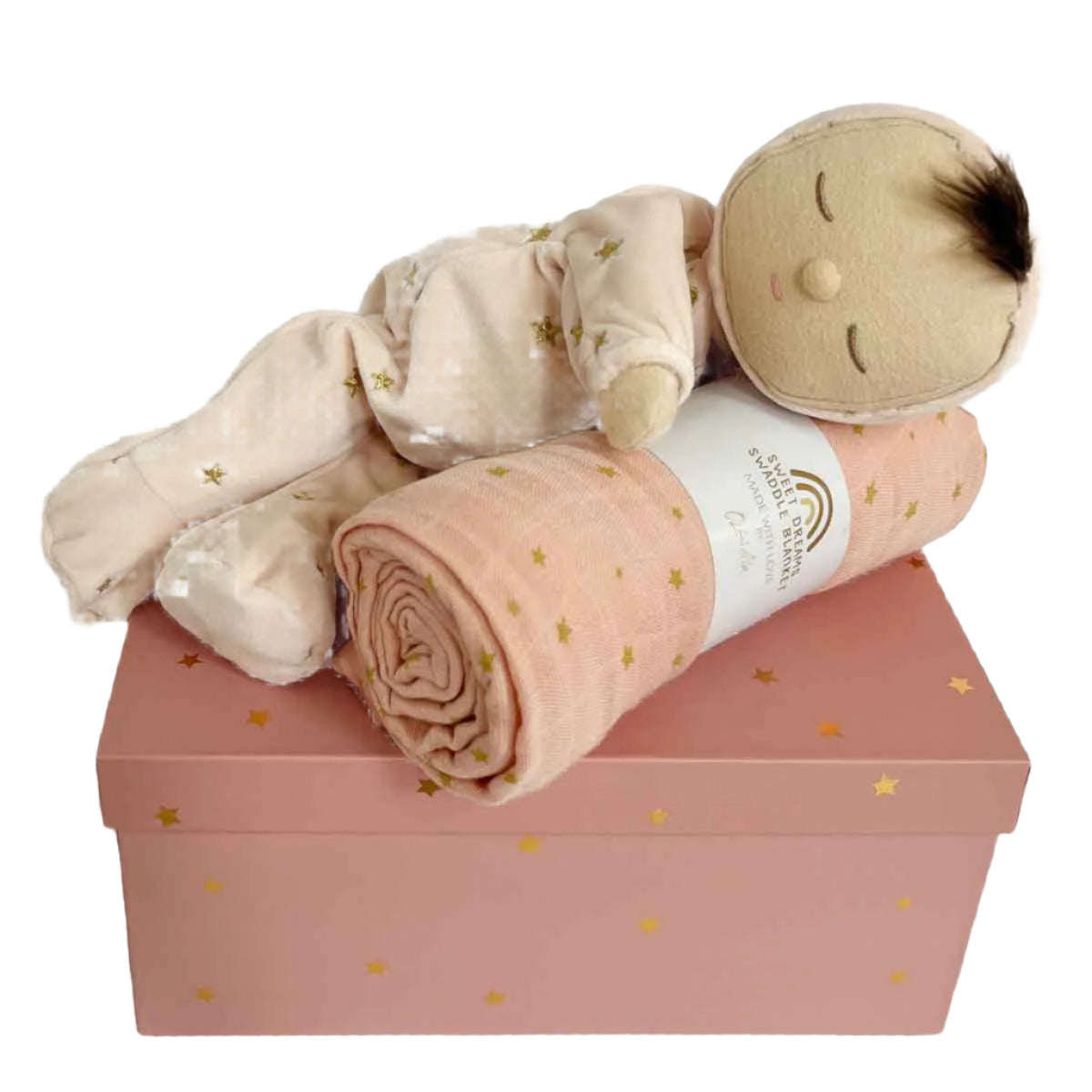 Olli Ella Lullaby Dozy Dinkum Gift Set, Luna Pink