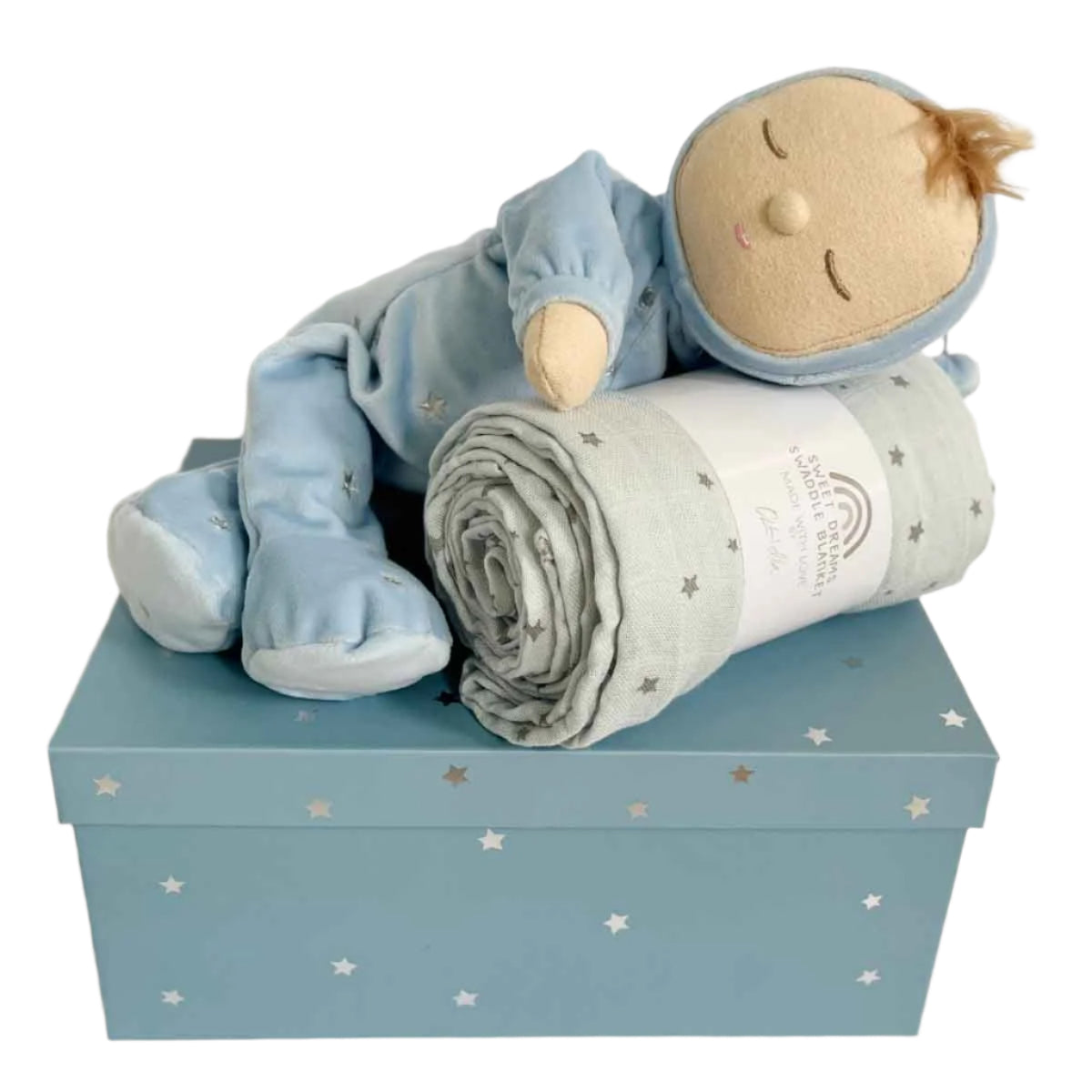 Olli Ella Lullaby Dozy Dinkum Gift Set, Leo Blue