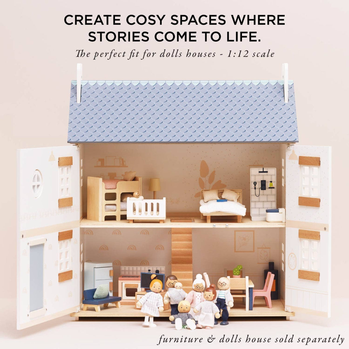 Le Toy Van Posable wooden Dolls House Family