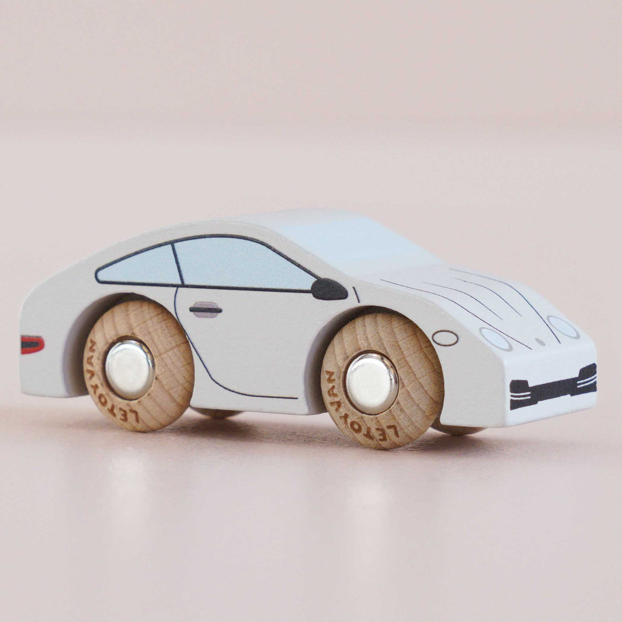 Wooden Matchbox Car, No. 16 GT90 Poppy