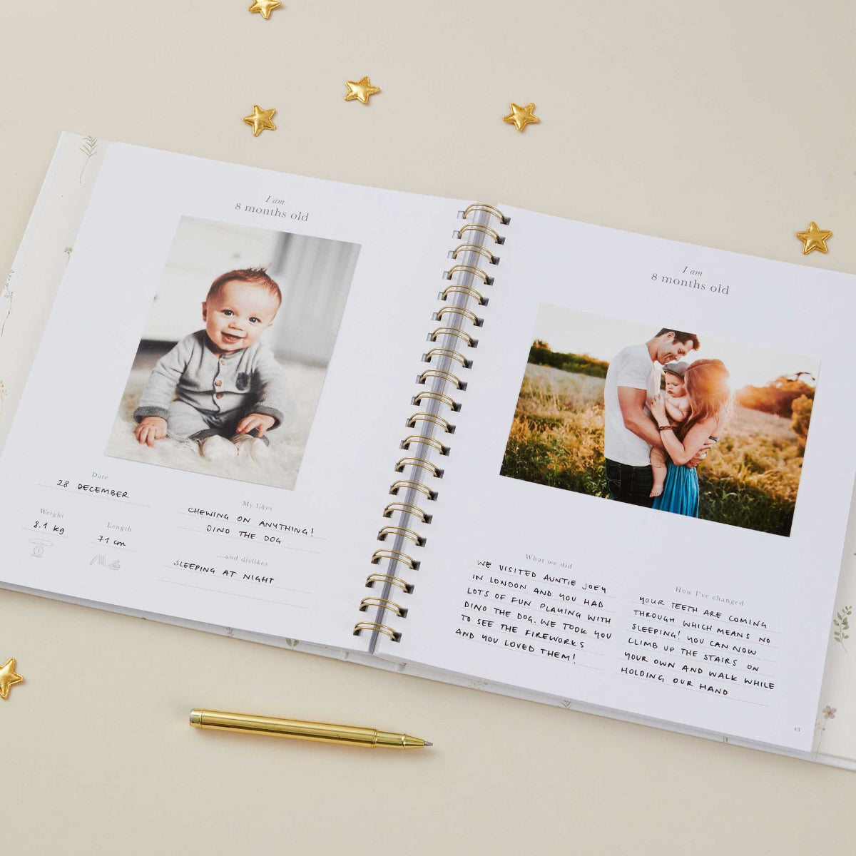 My Baby Book, Floral