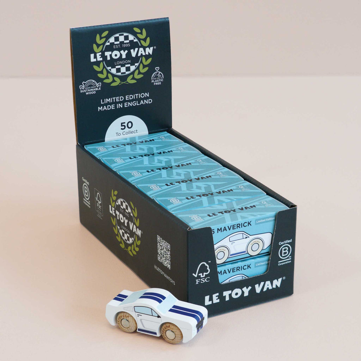 Wooden Matchbox Car, No. 17 GT95 Maverick