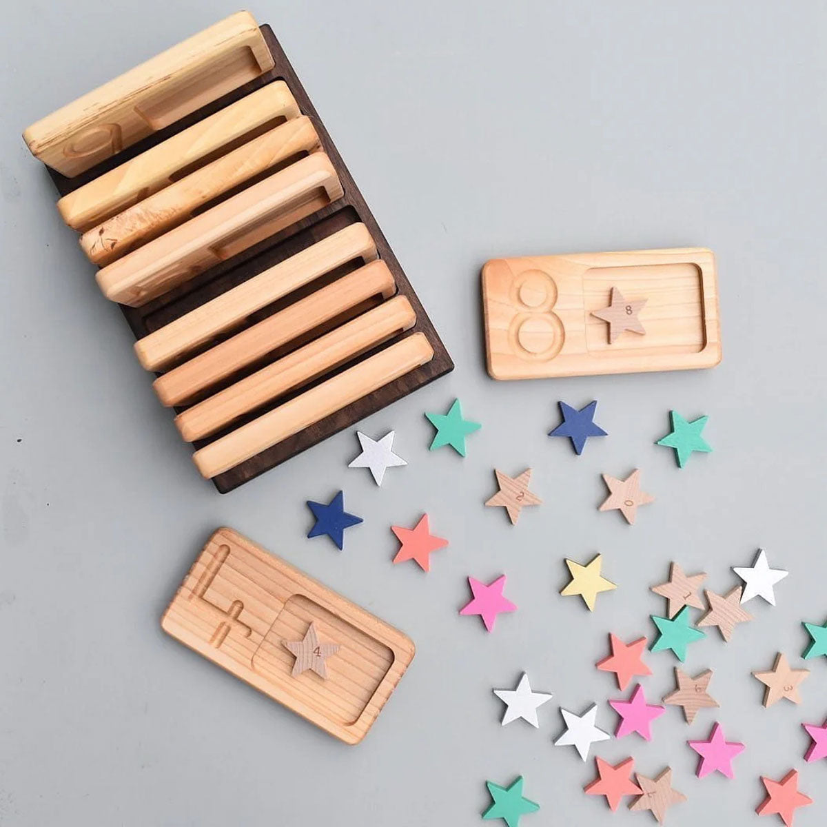 100 Tanabata Wooden Stars