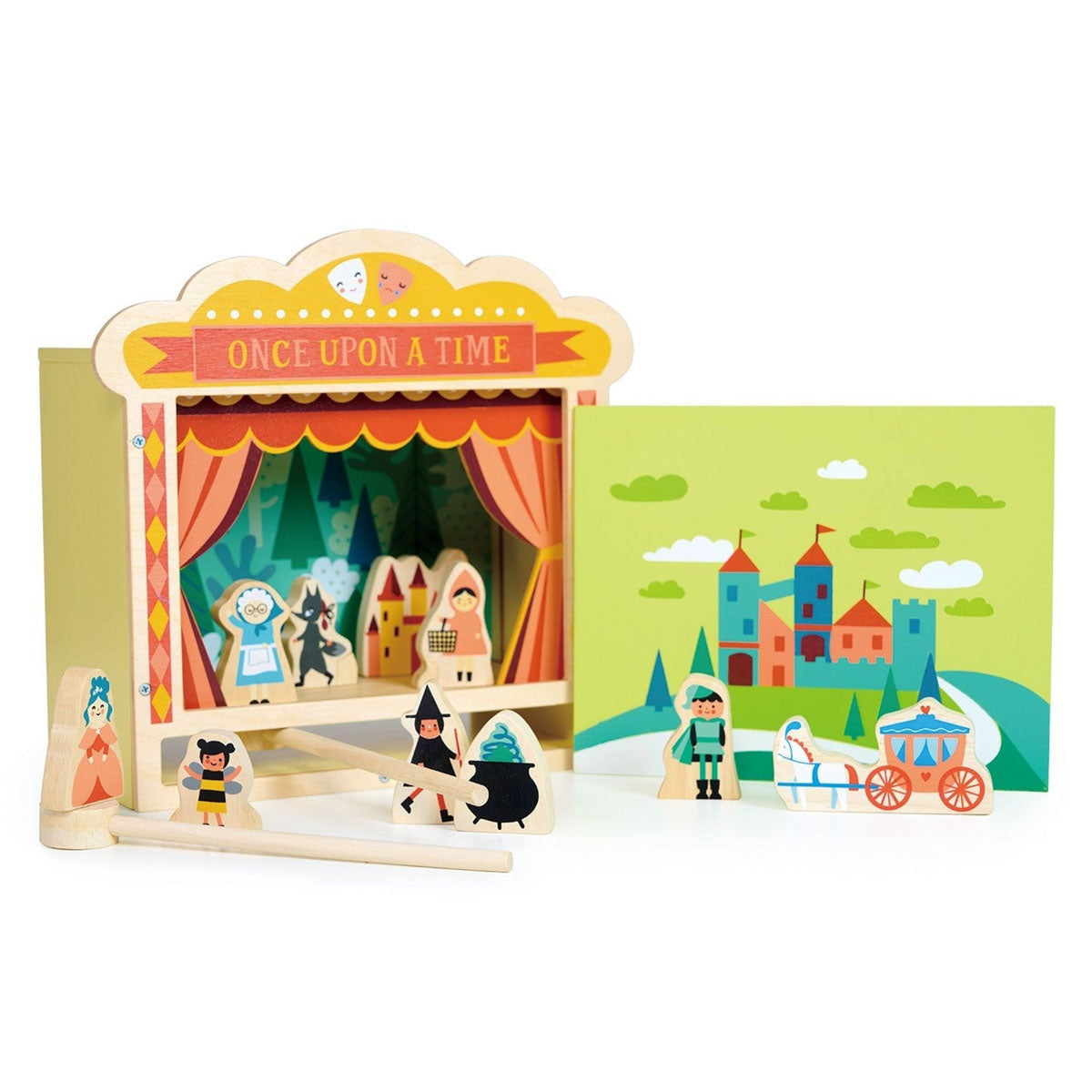 Wooden Tabletop Magnetic Puppet Theater