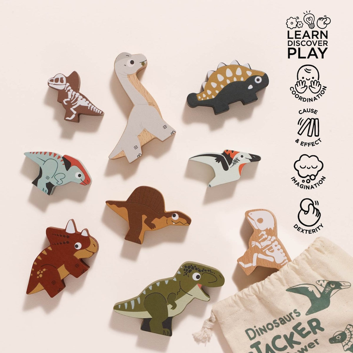 Le Toy Van Jurassic Stacking Dinosaurs