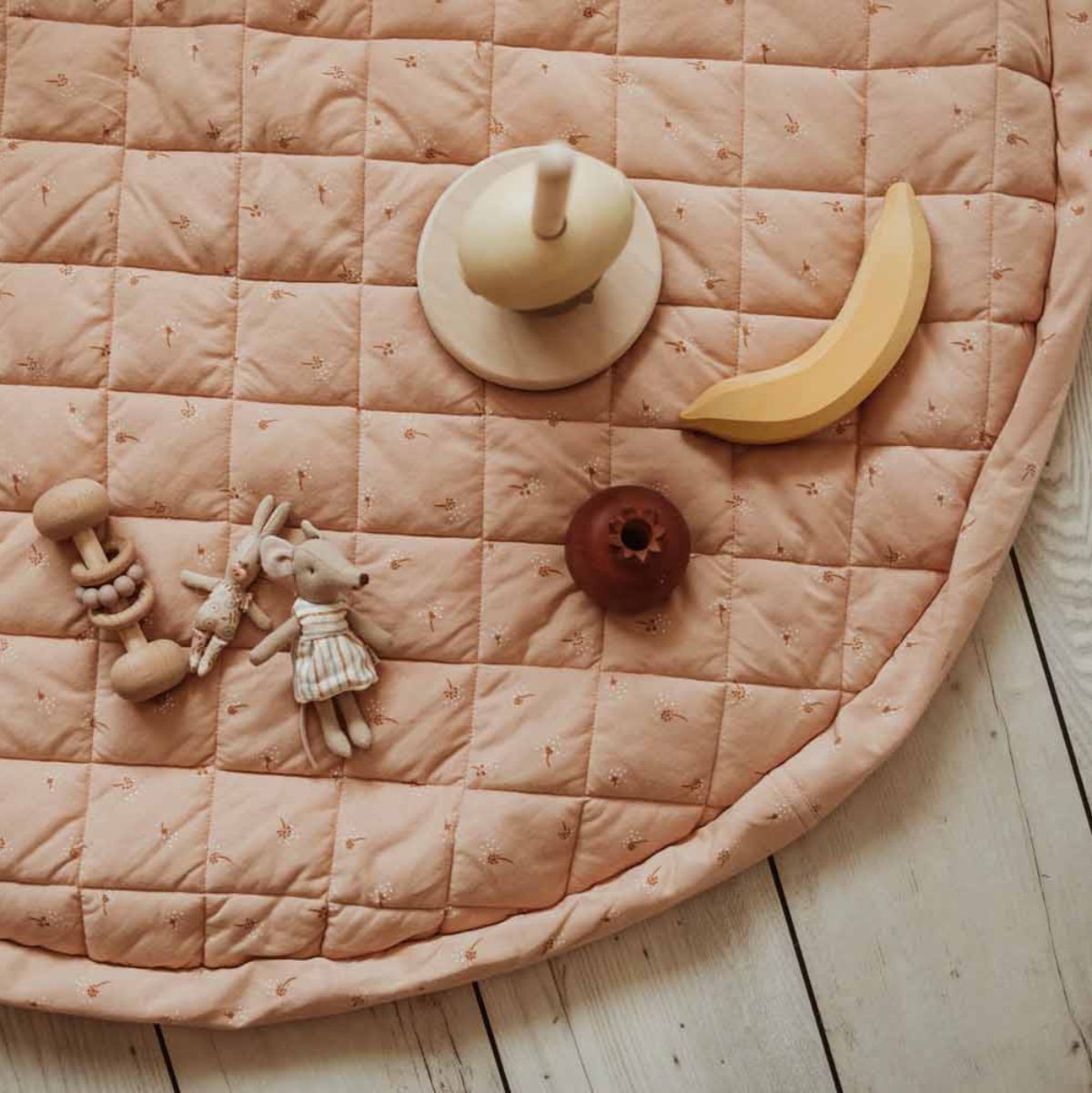 Play&Go 3 in 1 Organic Baby Playmat, Fleuri