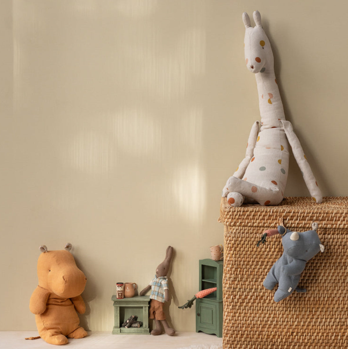 Maileg Safari Friends Hippo, Medium