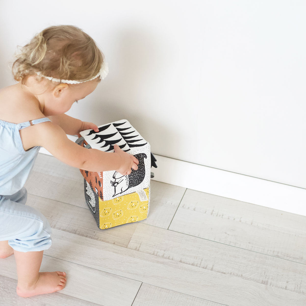 Wee Gallery Baby Sensory Soft Block, Woodland