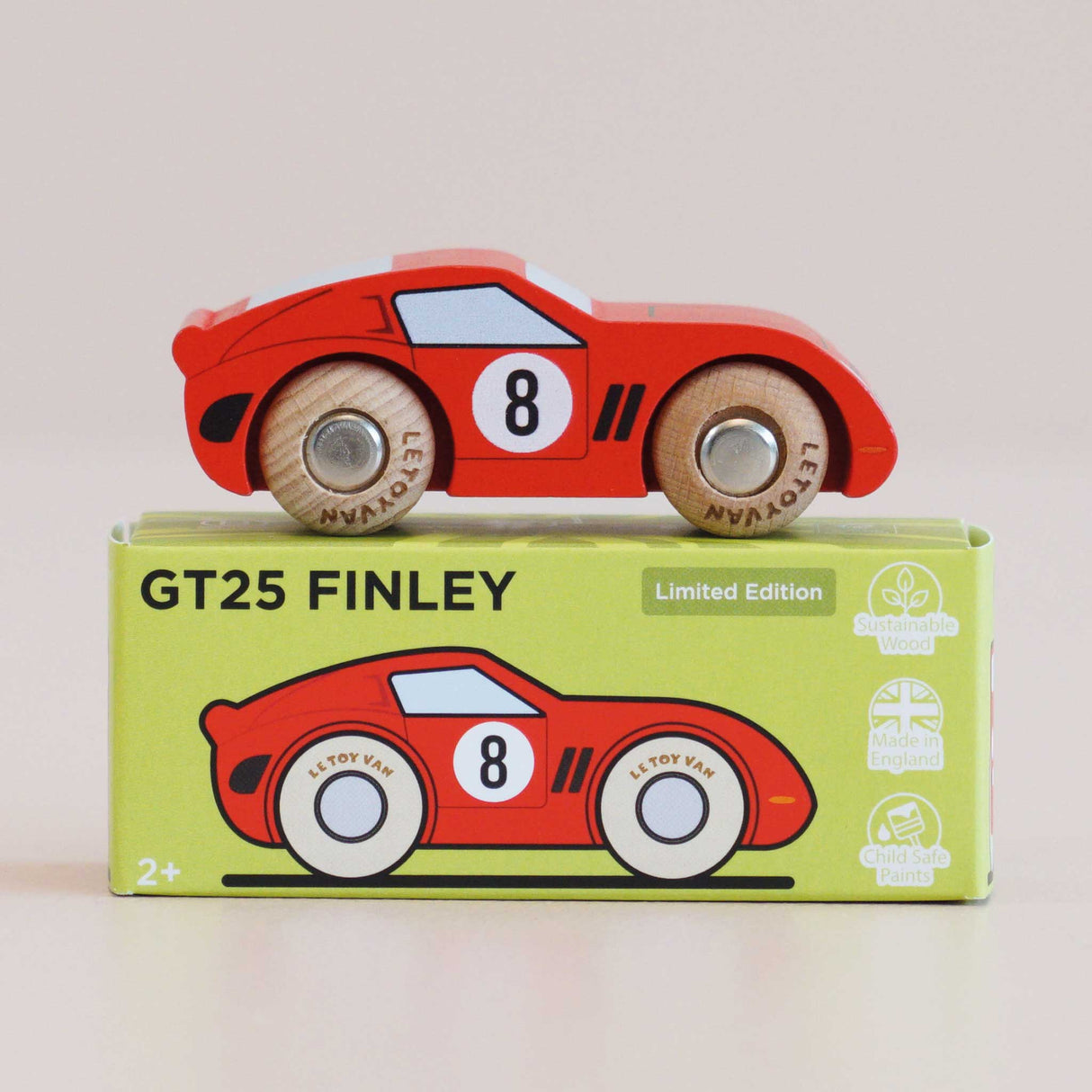 Wooden Matchbox Car, No. 4 GT25 Finley