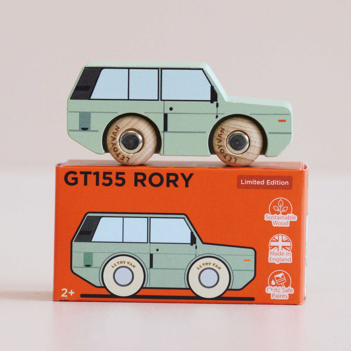 Wooden Matchbox Car, No. 28 GT155 Rory