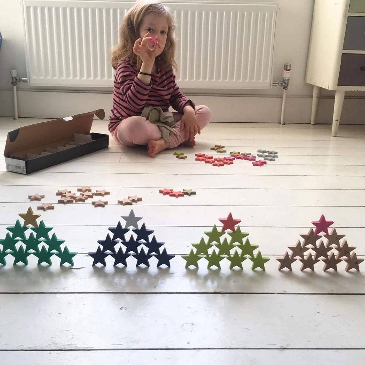 100 Tanabata Wooden Stars