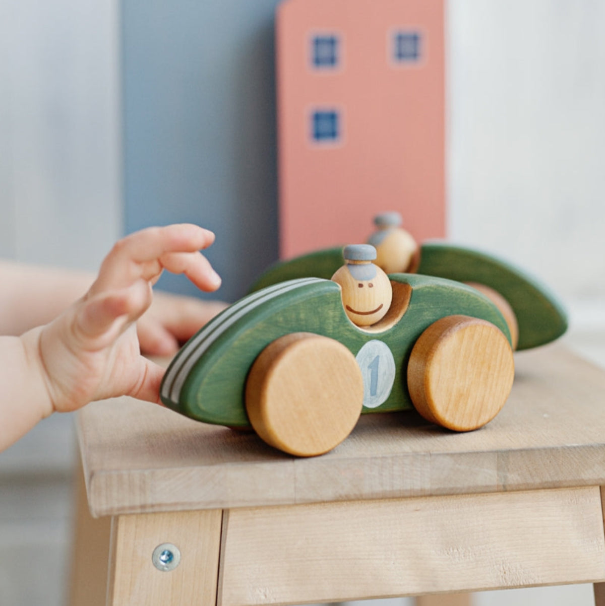 Wooden toy car