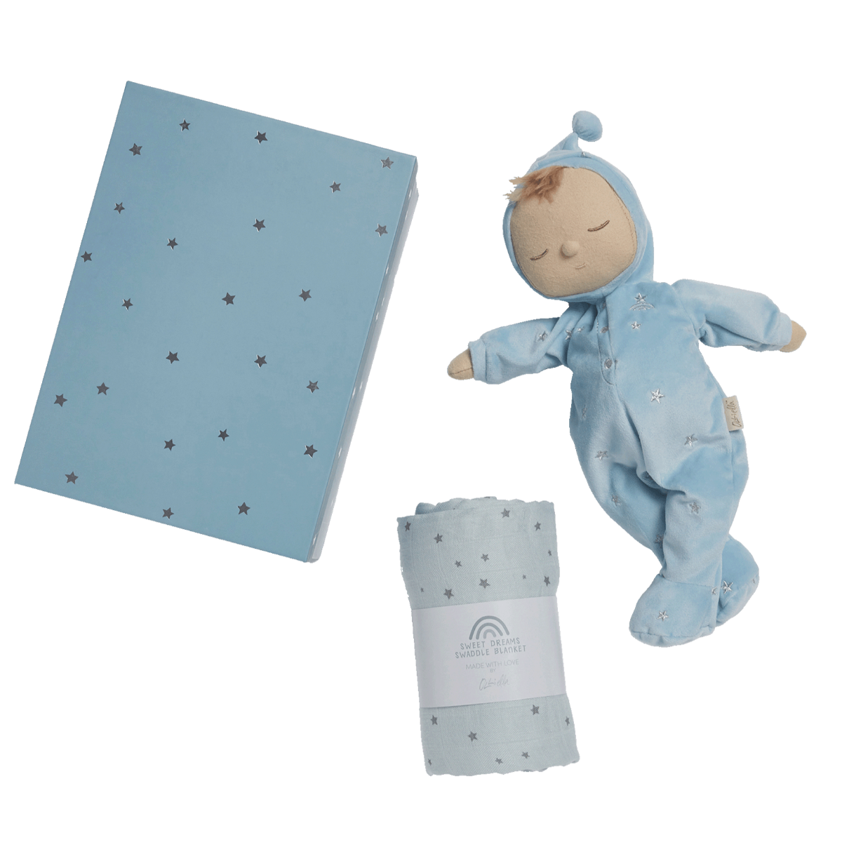 Olli Ella Lullaby Dozy Dinkum Gift Set, Leo Blue