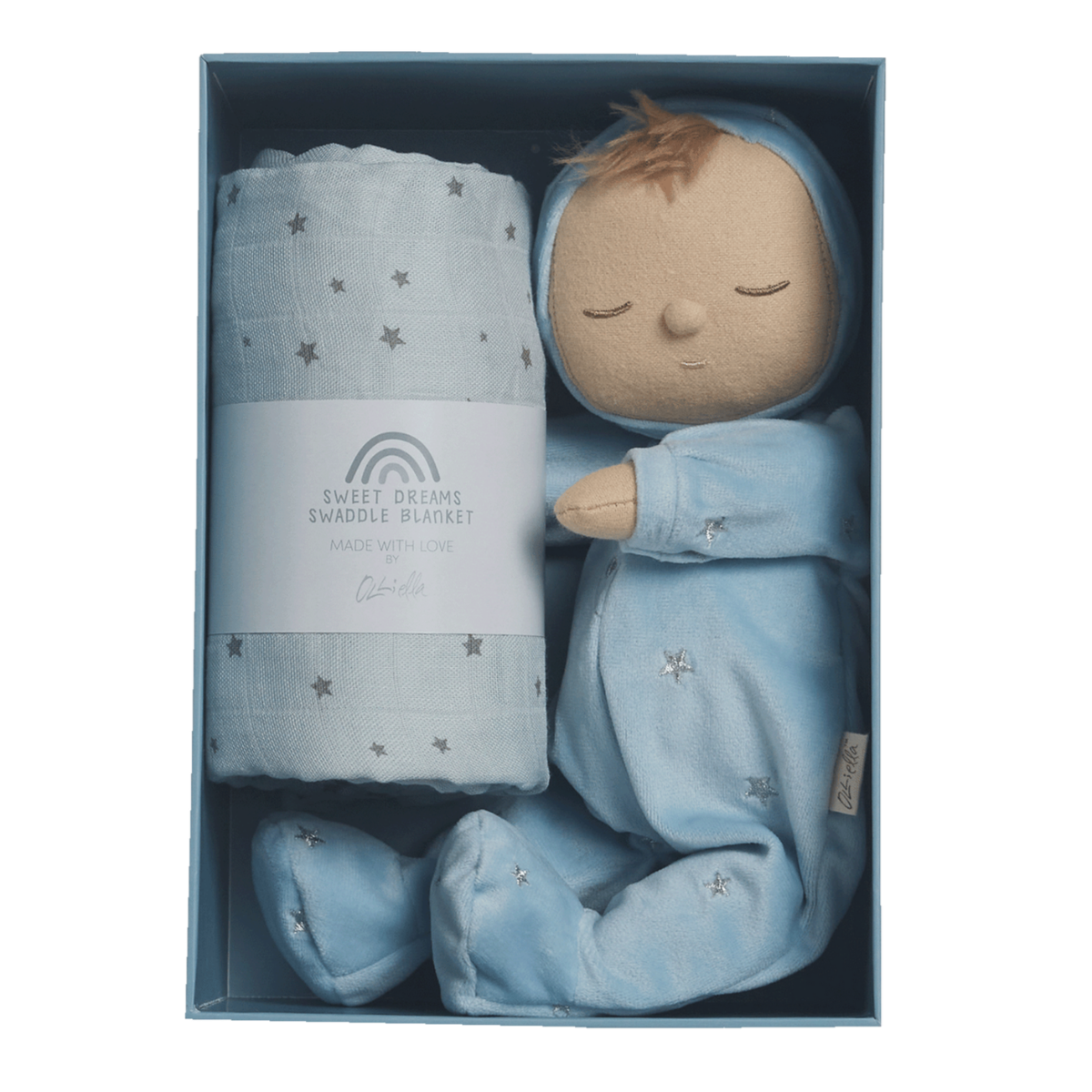 Olli Ella Lullaby Dozy Dinkum Gift Set, Leo Blue