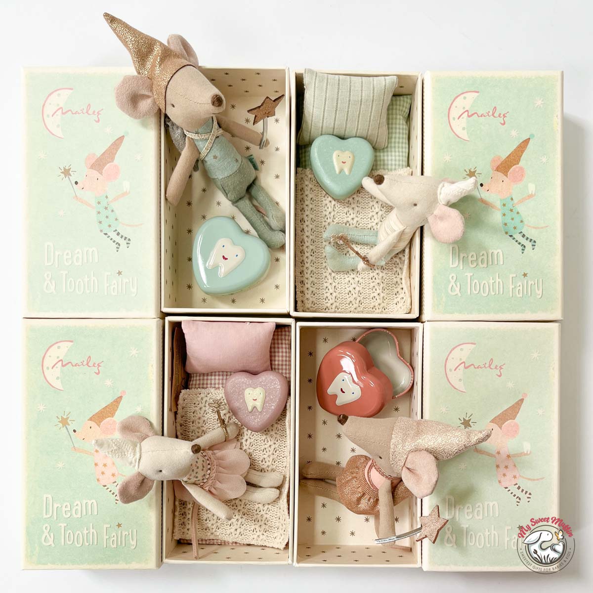 Maileg Tooth Fairy LITTLE Brother Mouse in Box