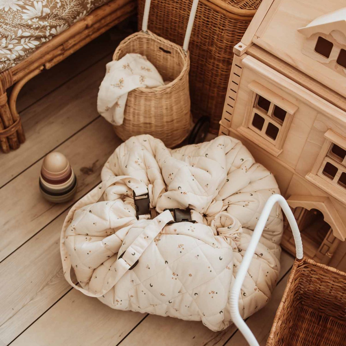 Play&Go 3 in 1 Organic Baby Playmat, Moon