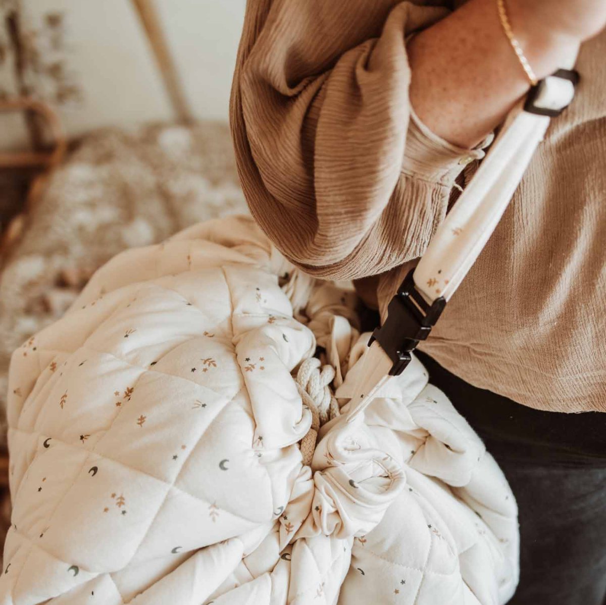 Play&Go 3 in 1 Organic Baby Playmat, Moon