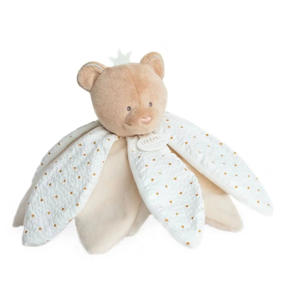 Doudou Et Compagnie Bear Doudou Lovey Flower Petal