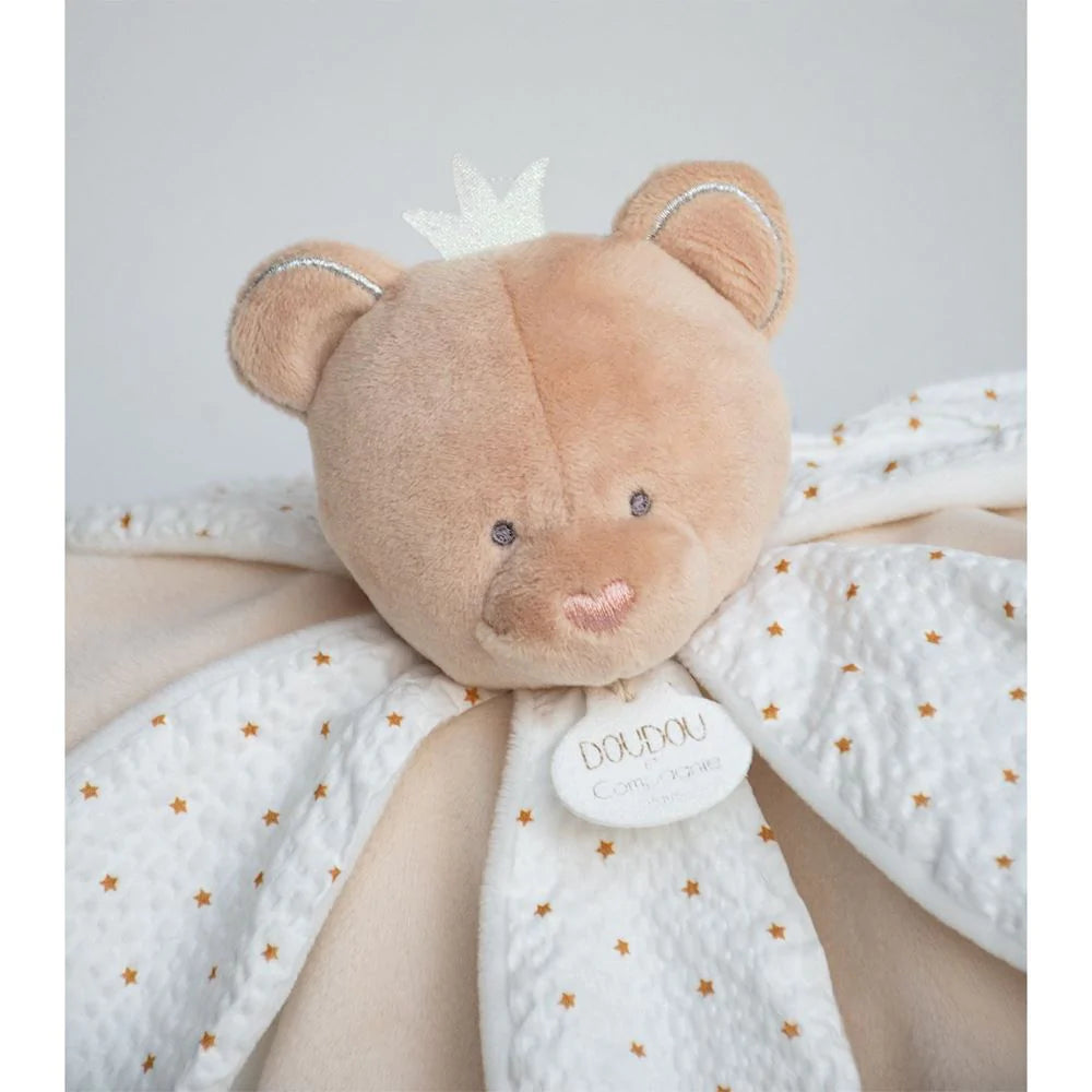 Doudou Et Compagnie Bear Doudou Lovey Flower Petal