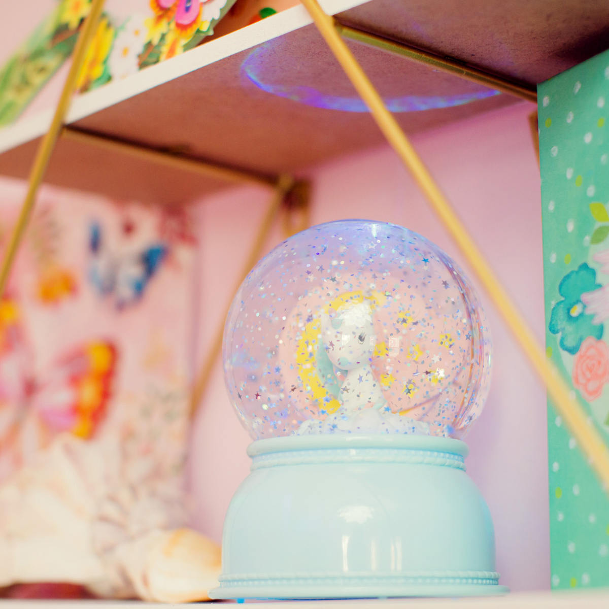 Djeco Snow Globe Night Light, Unicorn