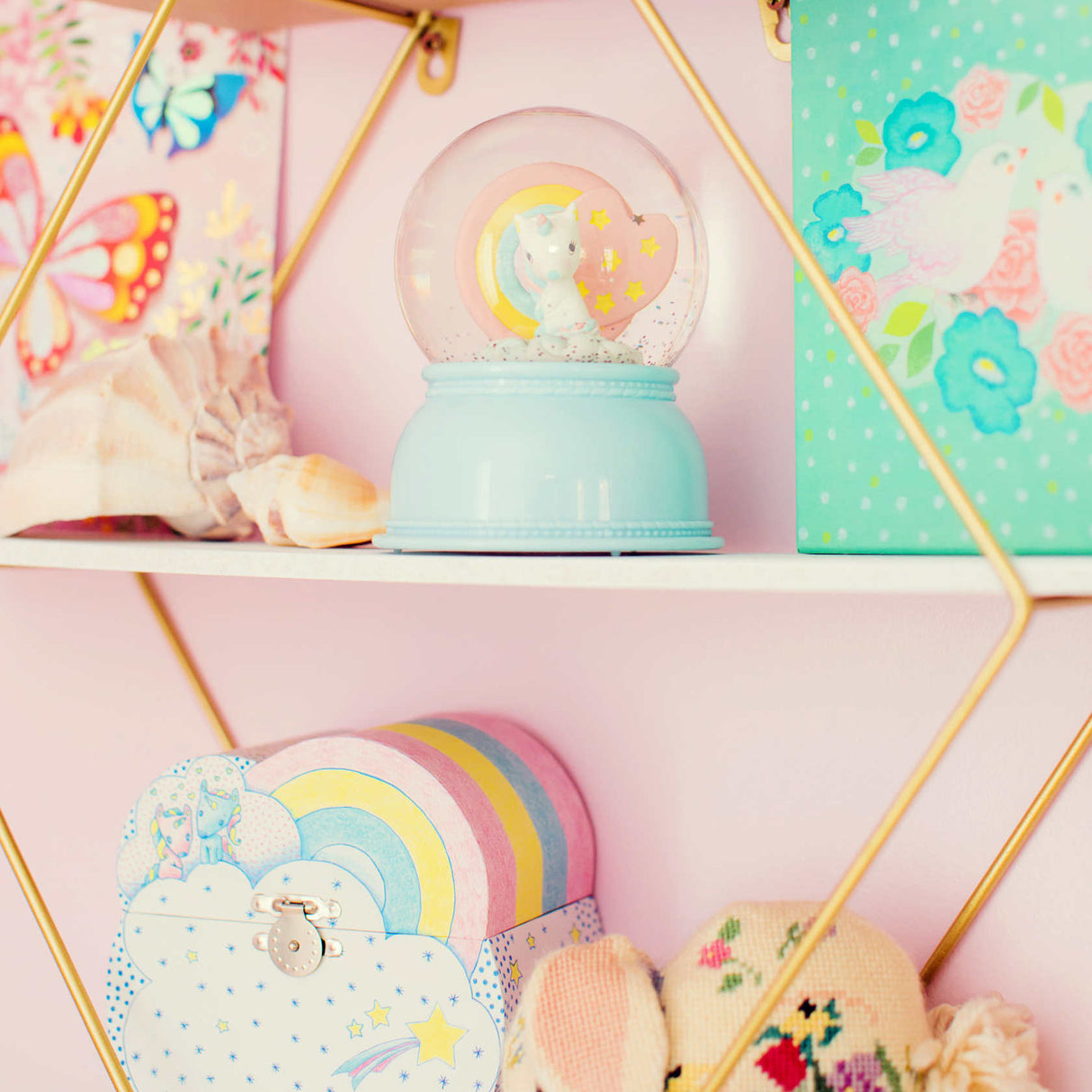 Djeco Snow Globe Night Light, Unicorn