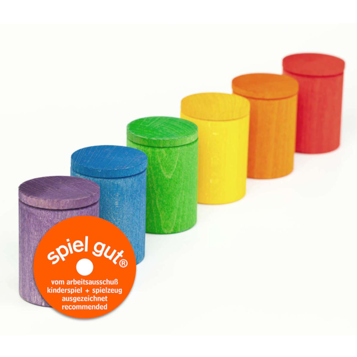 Grapat Wooden Cups with Lid, Colored