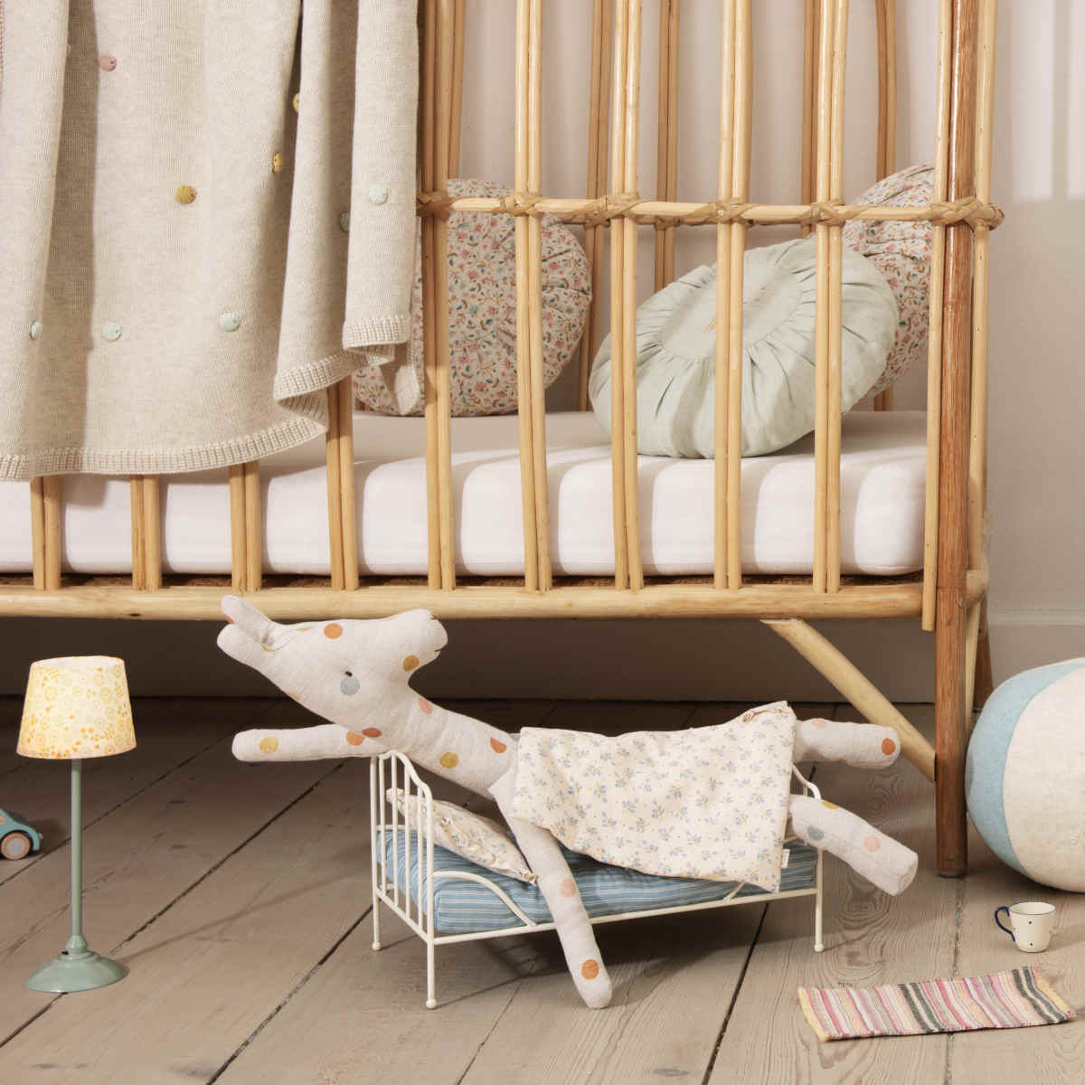 Maileg Miniature Bed, Blue