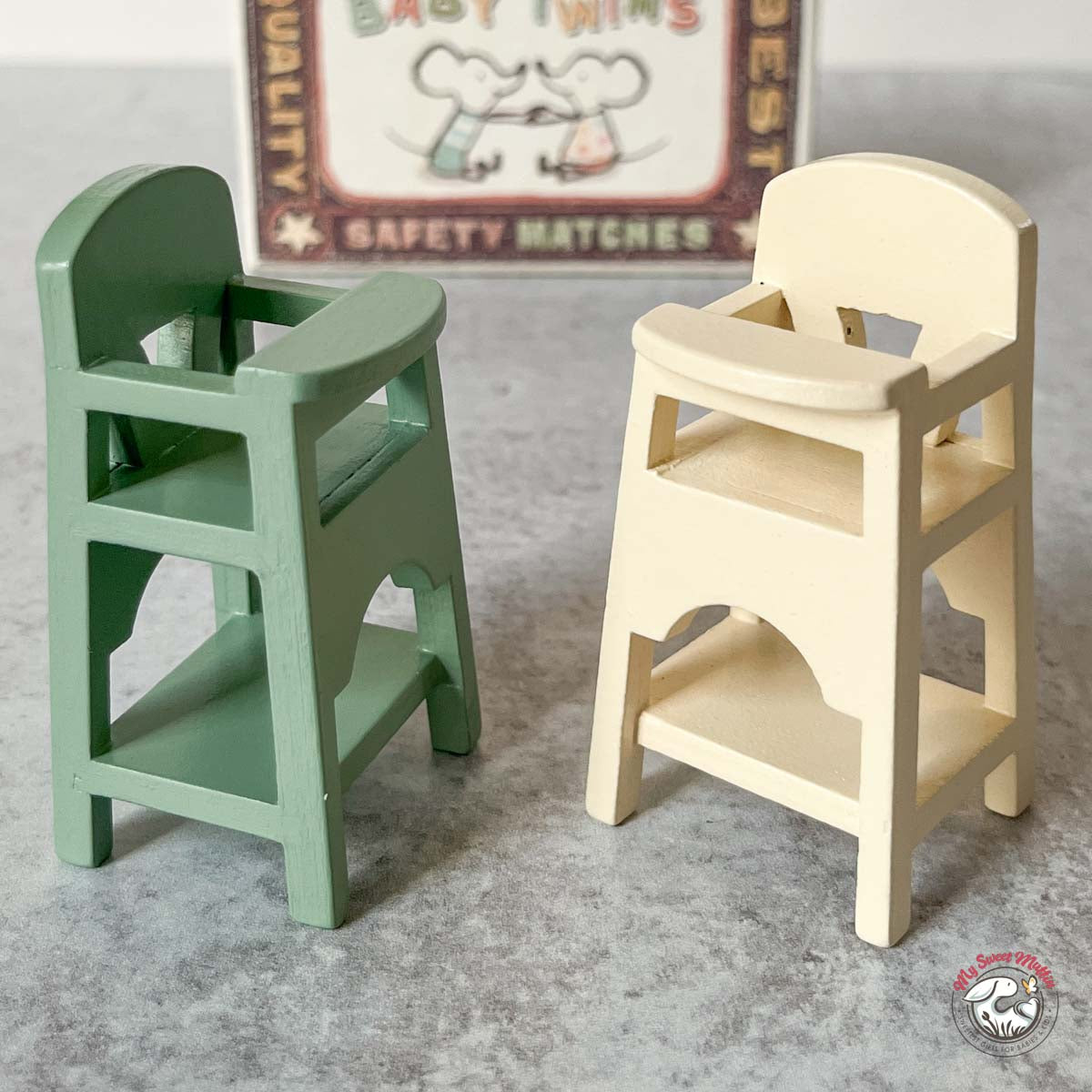 Maileg Doll High Chair for Baby Mouse
