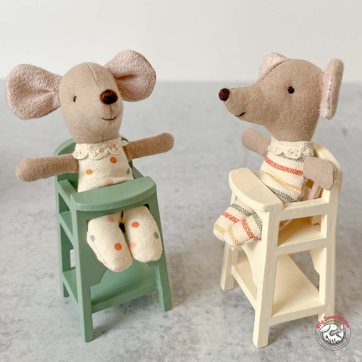 Maileg Doll High Chair for Baby Mouse