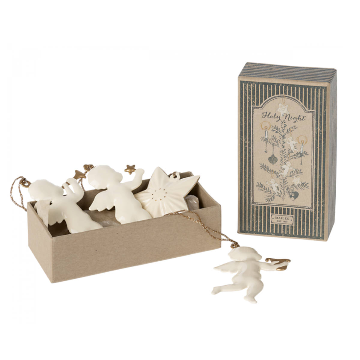 Maileg Holiday Ornaments Set, Holy Night