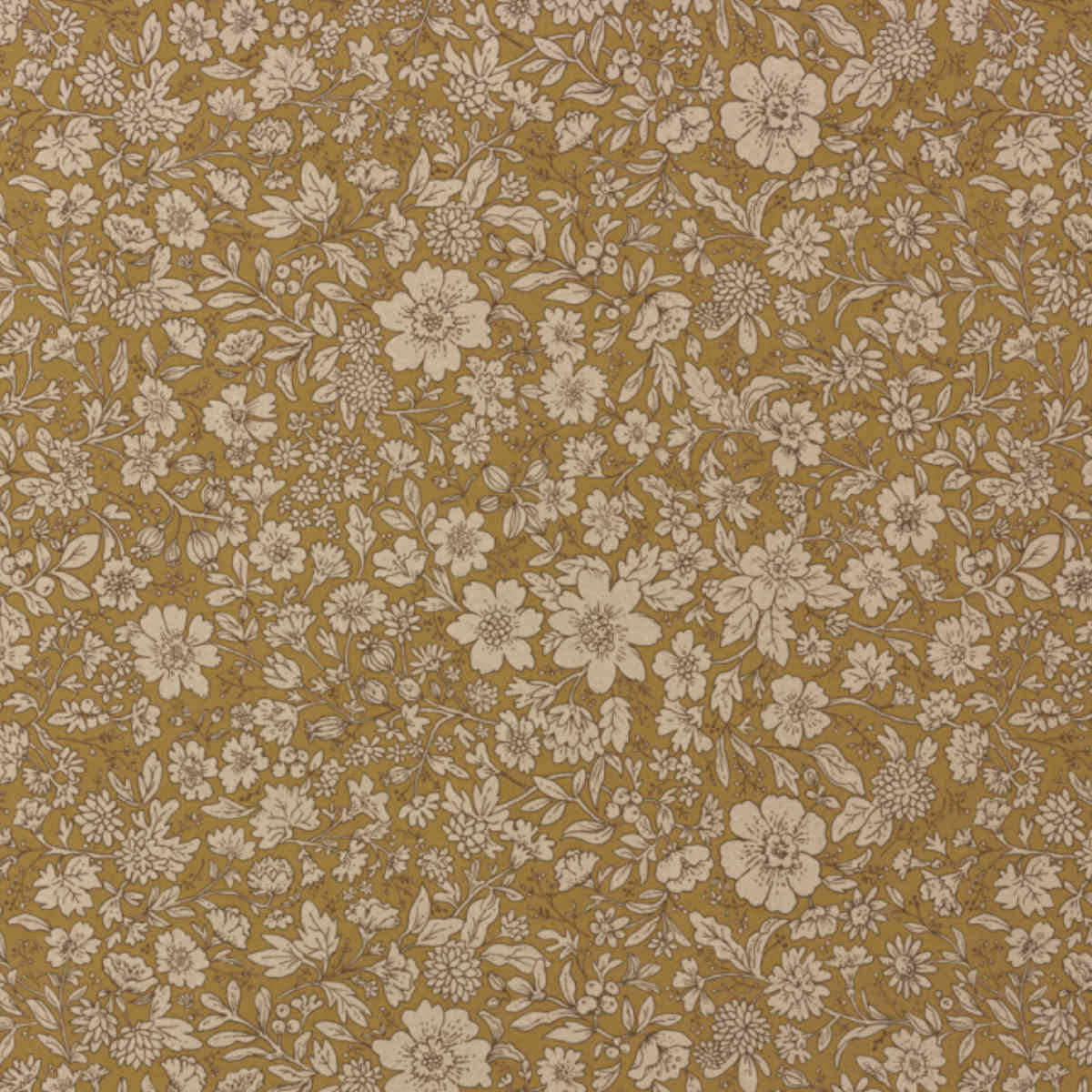 Maileg Wrapping Paper, Blossom, Ocher, 11 yards