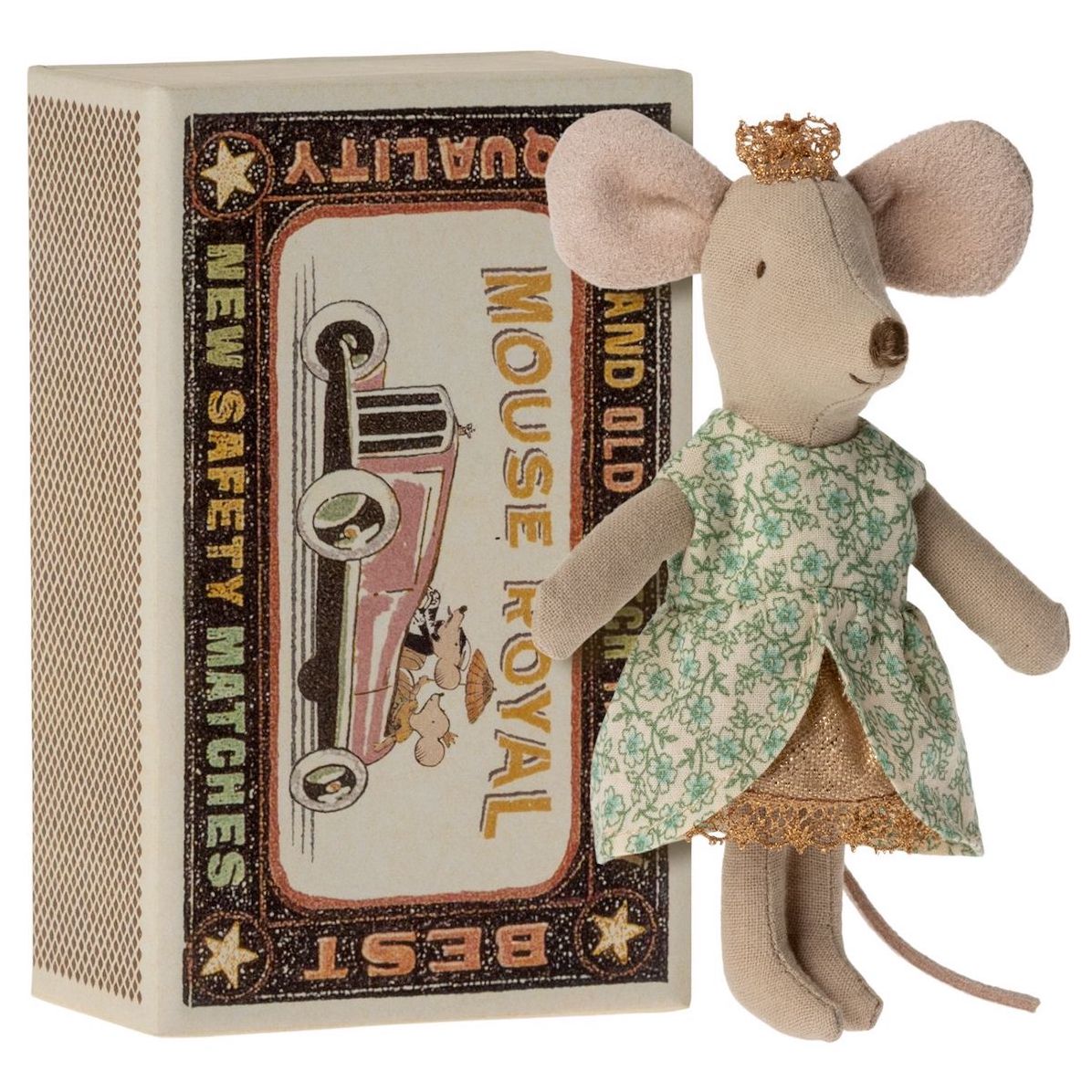 Maileg Little Sister Princess Mouse in Box