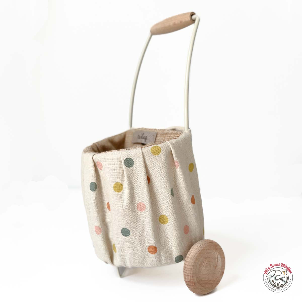 Maileg Mini Trolley, Multi Dots