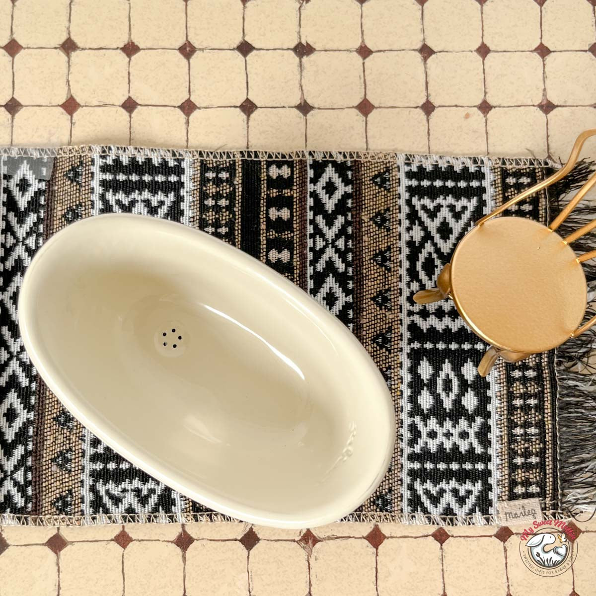 Maileg Mouse size Doll House Bathtub