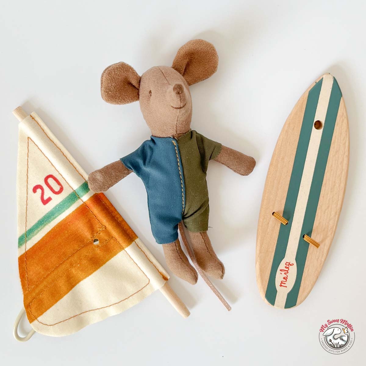 Maileg Surfer Little Brother Mouse