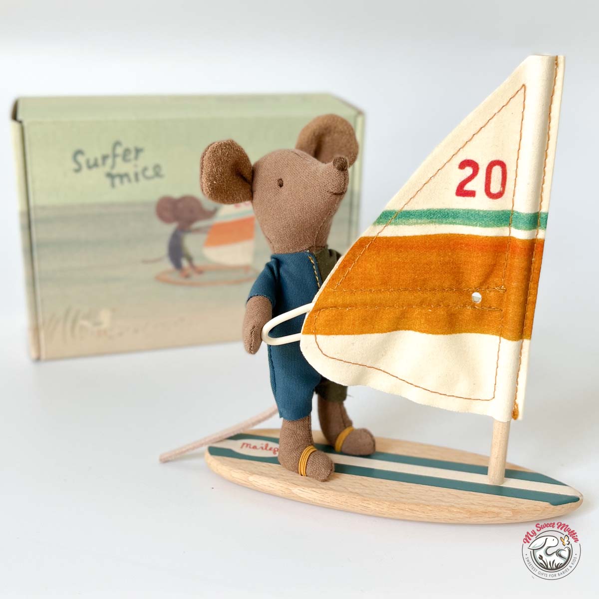 Maileg Surfer Little Brother Mouse