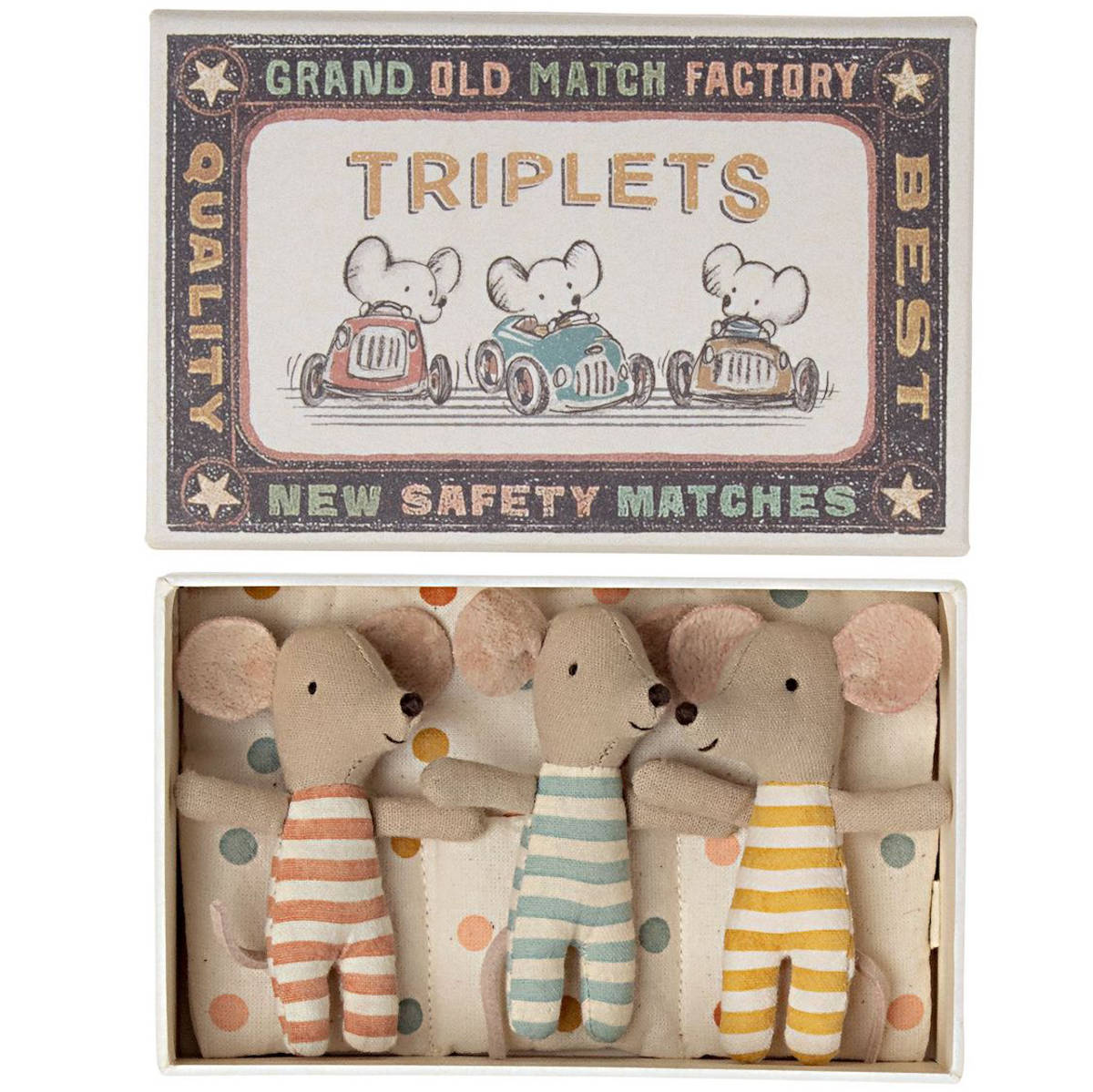 Maileg Baby Triplets in a Box