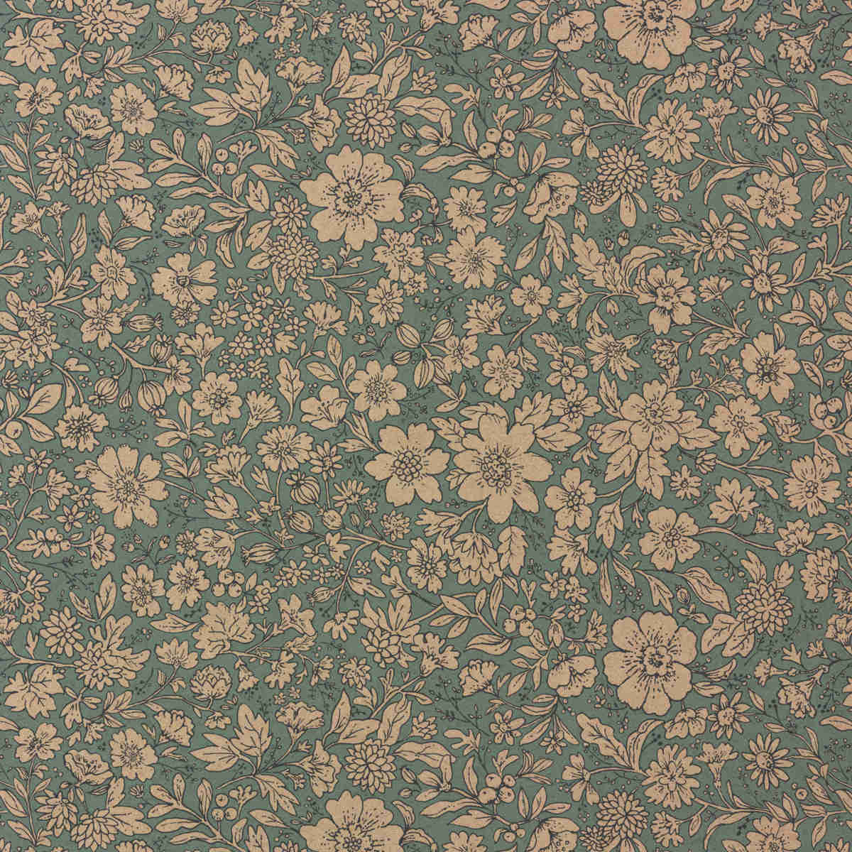 Maileg Wrapping Paper, Blossom, Blue, 11 yards