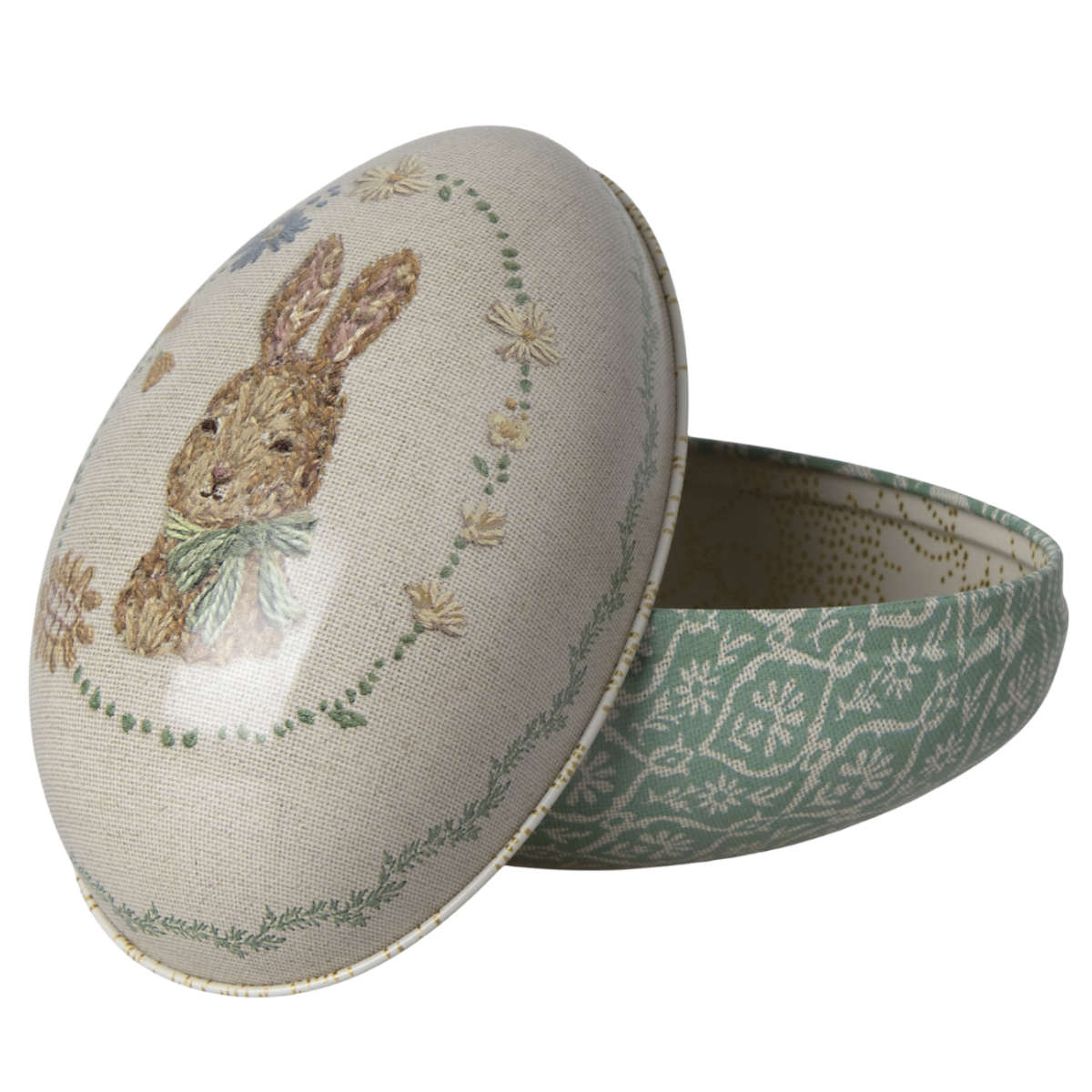 Maileg Metal Nesting Easter Eggs, Green